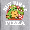 Men's - Teenage Mutant Ninja Turtles - But First Pizza Long Sleeve Graphic T-Shirt - 2 of 4