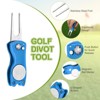 Unique Bargains Metal Foldable Magnetic Ball Marker Golf Divot Repair Tool 4 Pcs - 3 of 4