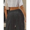 Clearlove WWomen’s Utility Cargo Joggers 5-Pocket Loose Fit Quick-Dry Elastic Waist Work Pants Casual Streetwear Trousers - 3 of 4