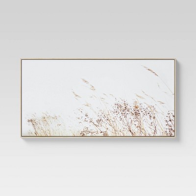 47" x 24" Wheat Framed Wall Canvas - Threshold™