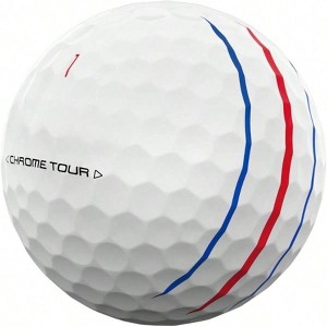 Golf Chrome Tour Golf Balls,New Hyper Fast Soft Core produces exceptionally fast ball speeds for longer distance. - 1 of 4