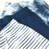 Honest Baby 3pk Footed Harem Pants - Blue Tie-Dye - 2 of 2