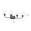 Kichler Lighting Valserrano 4 - Light Vanity in  Black - 2 of 3