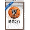 Trends International NBA Brooklyn Nets - Drip Basketball 21 Framed Wall Poster Prints - 3 of 4