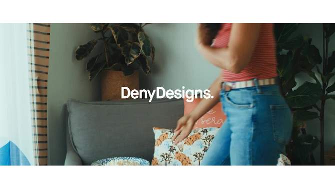Deny Designs Emanuela Carratoni Retro Rainbow Duvet Cover Bedding Set Black, 2 of 6, play video
