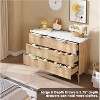 GAOMON 47.2" Tall Fluted Dresser with 6 Deep Drawers,Modern Curved Profile Wooden Storage Chest for Multi-Room Use - 2 of 4