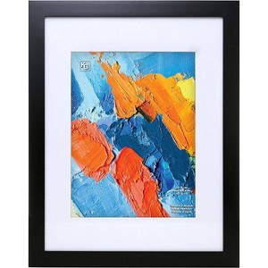 Kiera Grace 14"x18" Langford Photo Frame Black: MDF, Wall-Mount, Acid-Free Mat - 1 of 4