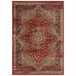 Vintage VTG574 Power Loomed Indoor Area Rug - Rust/Black - 4'x5'7" - Safavieh. - 1 of 4