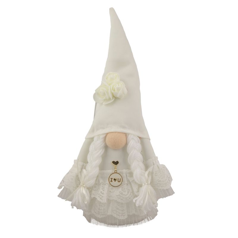 Northlight 12.75" White Wedding Day Bride Gnome, 1 of 6
