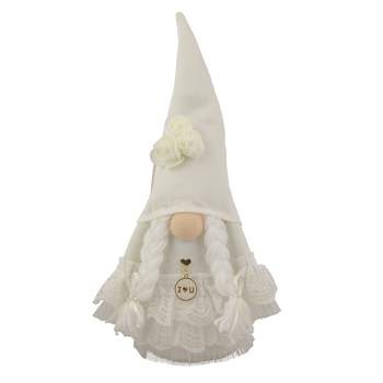 Northlight 12.75" White Wedding Day Bride Gnome