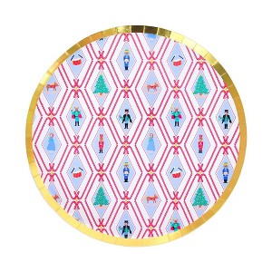 Jollity & Co. - Nutcracker Dinner Plates - Pack of 8 Paper Plates - 1 of 3