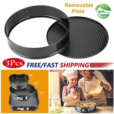 iMounTEK 3-Piece Nonstick Springform Cake Pan Set with Removable Bottom