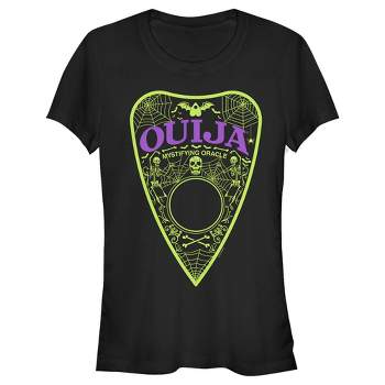 Juniors Womens Ouija Halloween Planchette T-Shirt
