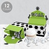 Big Dot of Happiness Goaaal - Soccer - Treat Box Party Favors - Baby Shower or Birthday Party Goodie Gable Boxes - Set of 12 - 3 of 4