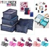 9Pcs Clothes Storage Bags Water-Resistant Travel Luggage Organizer Clothing Packing Cubes - 2 of 4