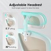 NicBex Ergonomic Office Chair,Swivel Computer Desk Chairs with Adjustable Lumbar Support,Flip-Up Arms,Headrest & Mesh Back for Home,Bedroom - 4 of 4