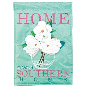Magnolia Garden Sweet Southern Home Magnolias 13 x 18 Inch Polyester Garden Flag - 1 of 2