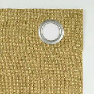 Gold 50"x84" Polyester Blackout Grommet Curtain Panel