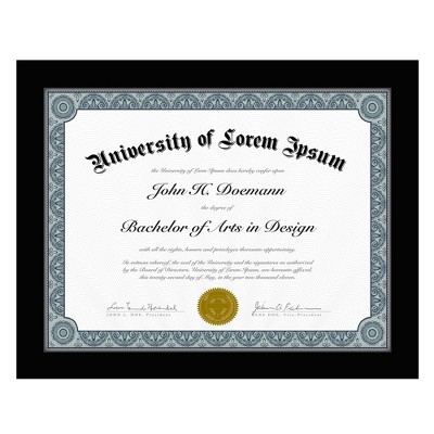 Americanflat 8.5x11 Diploma Frame - Document Frame with Shatter-Resistant Glass and Engineered Wood - Certificate Frame for Tabletop and Wall