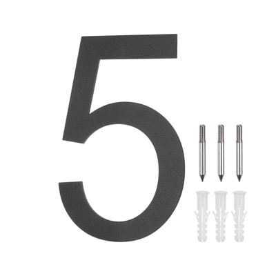 Unique Bargains 304 Stainless Steel Durable Waterproof House Numbers 1 Pc