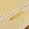 NicBex 5 Drawers Dresser Rattan Dresser Modern Wooden Chest of Drawers Closet Organizers and Storage for Bedroom, Living Room, Hallway - 4 of 4