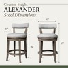 Maven Lane Alexander Swivel Fabric Counter Height Bar Stool - 4 of 4