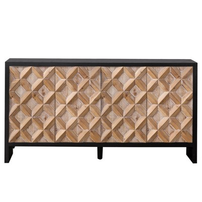 Bella Depot 59.84''W 4-Door Wood Cabinet