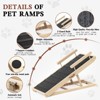 APRILSOUL Pet Ramps Wooden Dog Step with High Traction Mat and Safety Side Rails - 3 of 4