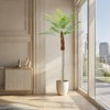 Artificial Palm Trees Indoor Outdoor Decor - Set of 2 Faux Plants for Tropical Ambiance - 3 of 4