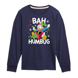 Boys' - Disney - Donald Duck Bah Humbug Christmas Long Sleeve Graphic T-Shirt - 1 of 4