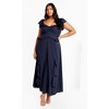 CITY CHIC | Women's Plus Size  Frill Fee Maxi Dress - navy - 16W - 2 of 4