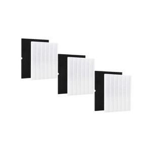 Nispira 116130 5500-2 Air Purifier Replacement Filter H for Winix 5500-2 AM80 True HEPA Activated Carbon 16.25 L x 12.5 W x 1.5 TH, 3 Sets - 1 of 3
