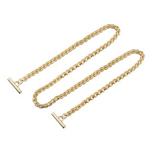 Unique Bargains Shoulder Bag Handbag DIY Accessories Zinc Alloy Flat Chain Strap - 1 of 3