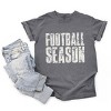 Football Season Block Distressed - Women's Garment Dyed Graphic T-Shirt - 2 of 4