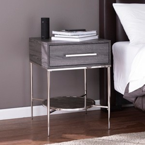 Airsurfer 18-inch Charcoal Gray Nightstand Modern Minimalist Nightstand Bedroom Storage for Bedroom Organization - 1 of 4