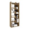 INFURNIC Decorative Bookshelf 67" Tall 6 Tier Freestanding Bookcase Storage Cabinet for Living Room, Gray, 9.9"*23.7"*63.8" - 2 of 4