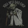 Seven Times Six Star Wars T-Shirt Men's Yoda Best Dad Ever Graphic Short Sleeve Tee - 3 of 4