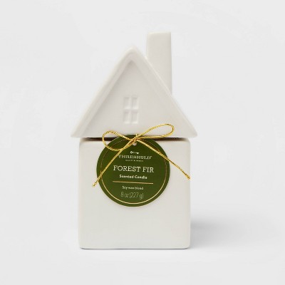 Forest Fir Figural Ceramic House Candle - Threshold™