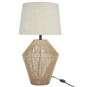 23" Natural Jute Woven Table Lamp - Nourison - 1 of 4