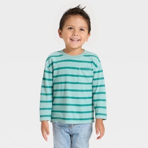 Toddler Boys' Long Sleeve Oversized T-Shirt - Cat & Jack™ - 1 of 3