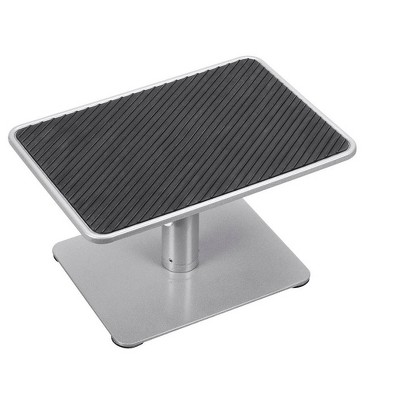 Adjustable Silver Monitor Riser Stand with Non-Slip Surface