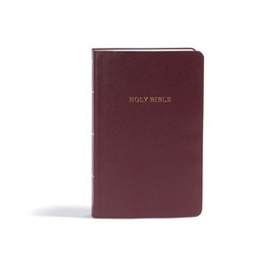 KJV Gift and Award Bible, Burgundy Imitation Leather - by  Holman Bible Publishers (Leather Bound) - 1 of 1