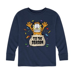 Boys' - Garfield - Tis The Season Long Sleeve Graphic T-Shirt - 1 of 4