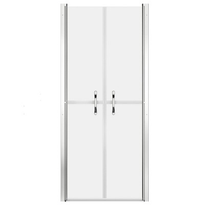 Frosted ESG Glass and Aluminum Frame Shower Door, 37.8'' x 74.8''