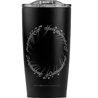 Lord of the Rings Mordor Script Steel Tumbler 20oz Coffee Travel Mug
