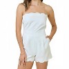 Women's Whitley Strapless Romper - day + moon - 4 of 4
