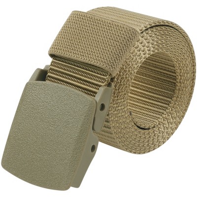 INSPIRE CHIC Nylon Canvas Breathable Plastic Buckle Belts for Pants Skirts