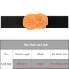 INSPIRE CHIC Women's Elastic Wide Double-Flower Stretch Corset Waist Belt 1 Pc - 4 of 4