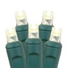 Novelty Lights Christmas Warm White LED Icicle Lights on Green Wire 70 Bulbs - 2 of 2