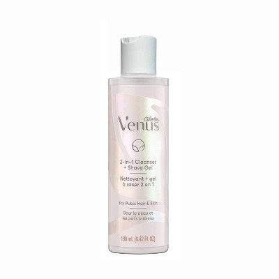 Venus for Pubic Hair and Skin Women's 2-in-1 Cleanser + Shave Gel - 6.4 fl.oz